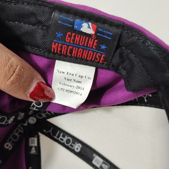 New Era 9Forty MLB Atlanta Braves Baseball Cap Hat Kids Youth One Size FLAW - Picture 4 of 9